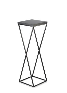 Kwietnik stojący 70 cm z blatem MDF LOFT Wykonany z metalu oraz płyty MDF solidny i stylowy kwietnik w stylu industrialnym oraz 