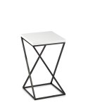 Kwietnik stojący LOFT 40 cm blat biały Wykonany z metalu oraz płyty MDF solidny i stylowy kwietnik w stylu industrialnym oraz LO