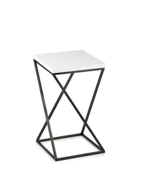 Kwietnik stojący LOFT 40 cm blat biały Wykonany z metalu oraz płyty MDF solidny i stylowy kwietnik w stylu industrialnym oraz LO