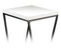 Kwietnik stojący LOFT 40 cm blat biały Wykonany z metalu oraz płyty MDF solidny i stylowy kwietnik w stylu industrialnym oraz LO
