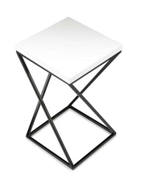 Kwietnik stojący LOFT 40 cm blat biały Wykonany z metalu oraz płyty MDF solidny i stylowy kwietnik w stylu industrialnym oraz LO