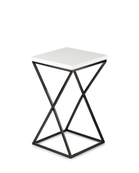 Kwietnik stojący LOFT 40 cm z blatem MDF Wykonany z metalu oraz płyty MDF solidny i stylowy kwietnik w stylu industrialnym oraz 