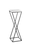 Kwietnik stojący LOFT 70 cm z blatem MDF Wykonany z metalu oraz płyty MDF solidny i stylowy kwietnik w stylu industrialnym oraz 