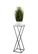 Kwietnik stojący LOFT 70 cm z blatem MDF Wykonany z metalu oraz płyty MDF solidny i stylowy kwietnik w stylu industrialnym oraz 