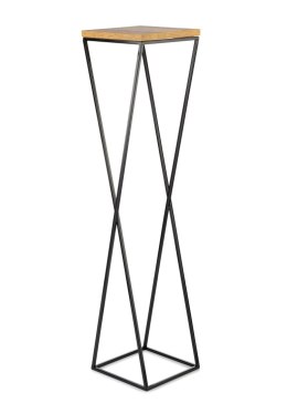 Kwietnik stojący metalowy 100 cm LOFT Wykonany z metalu oraz płyty MDF solidny i stylowy kwietnik w stylu industrialnym oraz LOF