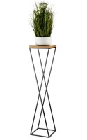 Kwietnik stojący metalowy 100 cm LOFT Wykonany z metalu oraz płyty MDF solidny i stylowy kwietnik w stylu industrialnym oraz LOF