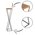 Kwietnik stojący metalowy 100 cm LOFT Wykonany z metalu oraz płyty MDF solidny i stylowy kwietnik w stylu industrialnym oraz LOF