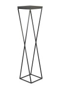 Kwietnik stojak 100 cm z blatem MDF LOFT Wykonany z metalu oraz płyty MDF, solidny i stylowy kwietnik w stylu industrialnym oraz