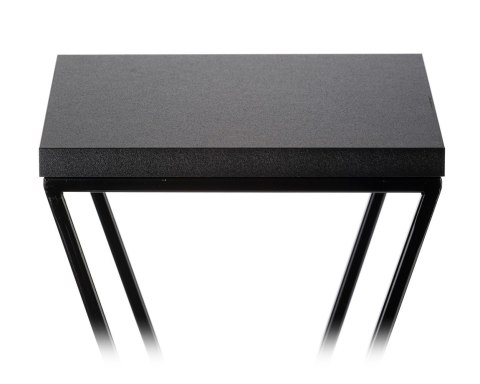 Kwietnik stojak 100 cm z blatem MDF LOFT Wykonany z metalu oraz płyty MDF, solidny i stylowy kwietnik w stylu industrialnym oraz