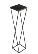 Kwietnik stojak 100 cm z blatem MDF LOFT Wykonany z metalu oraz płyty MDF, solidny i stylowy kwietnik w stylu industrialnym oraz