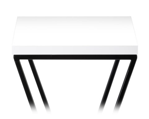 Kwietnik stojak LOFT 100 cm z blatem MDF Wykonany z metalu oraz płyty MDF, solidny i stylowy kwietnik w stylu industrialnym oraz