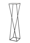 Kwietnik stojak na kwiaty 100 cm LOFT Wykonany z metalu oraz płyty MDF w kolorze białym i czarnym stojakiem, solidny i stylowy k