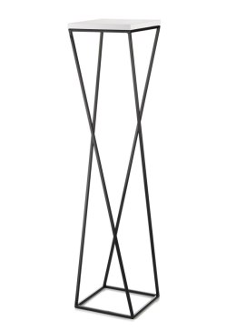 Kwietnik stojak na kwiaty 100 cm LOFT Wykonany z metalu oraz płyty MDF w kolorze białym i czarnym stojakiem, solidny i stylowy k