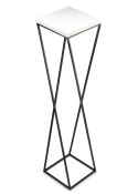 Kwietnik stojak na kwiaty 100 cm LOFT Wykonany z metalu oraz płyty MDF w kolorze białym i czarnym stojakiem, solidny i stylowy k