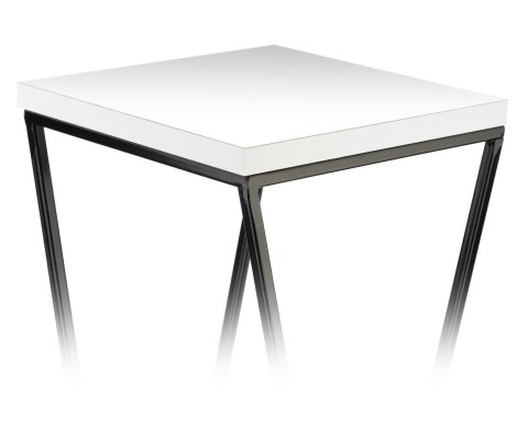 Kwietnik stojak na kwiaty 100 cm LOFT Wykonany z metalu oraz płyty MDF w kolorze białym i czarnym stojakiem, solidny i stylowy k