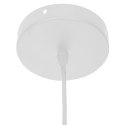 Lampa wisząca Palm Natural 34 cm Ażurowy abażur wykonany z metalu w jutowym oplocie, lekka konstrukcja, funkcjonalny oraz stylow