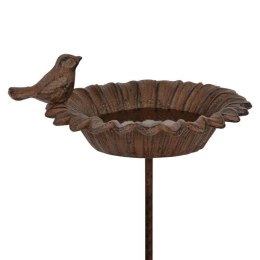 Poidełko dla ptaków do wbicia 76 cm Ozdobna dekoracja pełniąca funkcję poidła, karmika czy też wanienki dla ptaszków wykonana z 