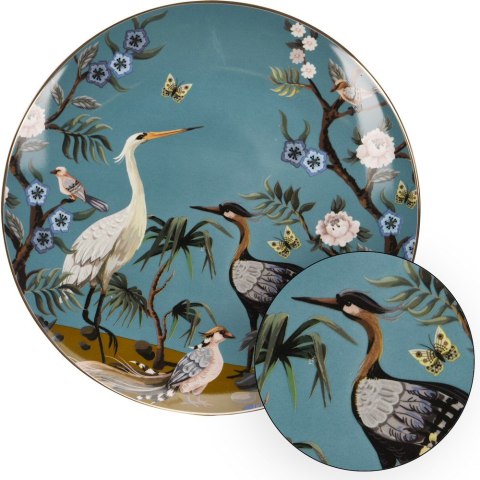 Talerz obiadowy Ashley duży 26 cm wzór 3 Elegancki talerz obiadowy, wykonany z porcelany kostnej inspirowany stylem japońskim o 