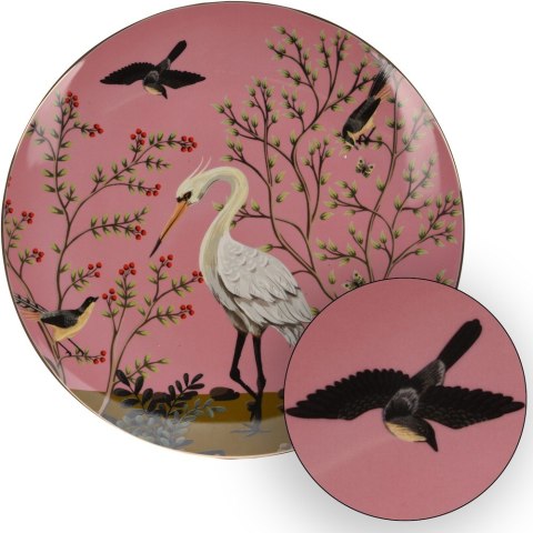 Talerz obiadowy Ashley duży 26 cm wzór 4 Elegancki talerz obiadowy, wykonany z porcelany kostnej inspirowany stylem japońskim o 