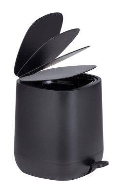 Kosz na śmieci z pedałem Davos Black 6,5L Wykonany z tworzywa sztucznego, wyposażony w pokrywę wolno opadającą podnoszoną pedałe
