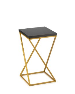 Kwietnik stojący 40 cm blat czarny LOFTWykonany z metalu oraz płyty MDF w kolorze czarnym i złotym stojakiem, solidny i stylowy 