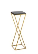 Kwietnik stojący 70 cm blat czarny LOFTWykonany z metalu oraz płyty MDF w kolorze czarnym i złotym stojakiem, solidny i stylowy 