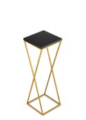 Kwietnik stojący 70 cm blat czarny LOFTWykonany z metalu oraz płyty MDF w kolorze czarnym i złotym stojakiem, solidny i stylowy 