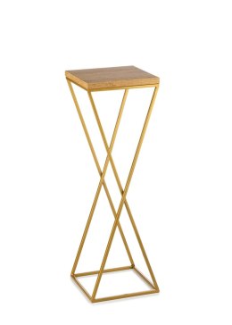 Kwietnik stojący 70cm blat Lancelot LOFTWykonany z metalu oraz płyty MDF w kolorze Lancelot i złotym stojakiem, solidny i stylow
