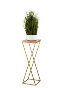Kwietnik stojący 70cm blat Lancelot LOFTWykonany z metalu oraz płyty MDF w kolorze Lancelot i złotym stojakiem, solidny i stylow