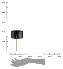 Kwietnik stojący stojak 20 cm metal LOFT Wykonany z metalu, prosty i stylowy stojak na kwiatki w kolorze czarno złotym
