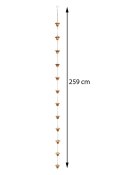 Łańcuch rynnowy na wodę deszczową miedź Ogrodowy, ozdobny łańcuch rynnowy spustowy w formie kaskady, z pojemnikami w formie tuli