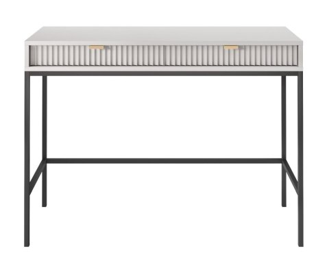 Nowoczesna Konsola NOVA T-104S szaraMinimalistyczna toaletka na metalowych nogach, w stylu industrialnym, w eleganckim, szarym k