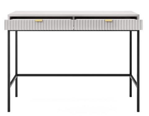 Nowoczesna Konsola NOVA T-104S szaraMinimalistyczna toaletka na metalowych nogach, w stylu industrialnym, w eleganckim, szarym k