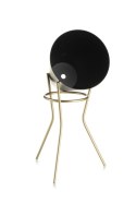 Nowoczesny stojak kwietnik 24 cm LOFT Wykonany z metalu, prosty i stylowy stojak na kwiatki w kolorze czarno złotym