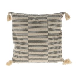 Poduszka patchwork z chwostami 45x45 cm Kwadratowa poduszka dekoracyjna, ozdobiona chwostami, ozdobna tekstura i wzór, do sypial
