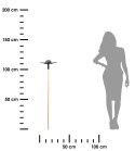 Poidełko dla ptaków Kula na nóżce 116 cm Ozdoba ogrodowa pełniąca funkcję poidła, karmika czy też wanienki dla ptaszków renomowa