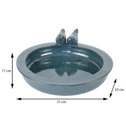 Poidełko dla ptaków karmnik z terakoty Ozdoba ogrodowa pełniąca funkcję poidła, karmika czy też wanienki dla ptaszków wykonana z