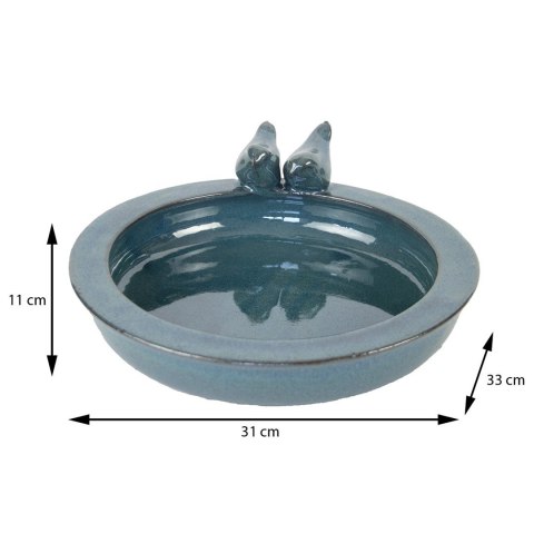 Poidełko dla ptaków karmnik z terakoty Ozdoba ogrodowa pełniąca funkcję poidła, karmika czy też wanienki dla ptaszków wykonana z