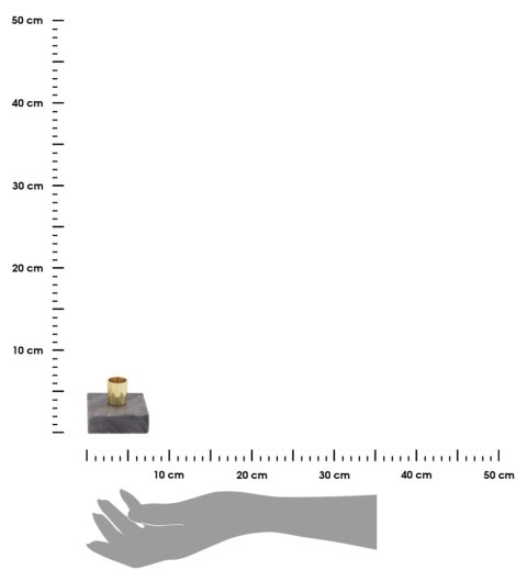 Świecznik marmurowy czarny Dekoracyjny świecznik na jedną klasyczną świecę, elegancka czarna marmurowa podstawka, wymiary 7,5x6,
