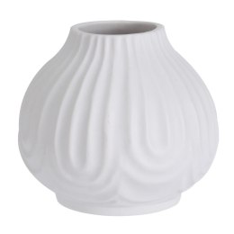 Wazon porcelanowy biały 12x11 cm Dekoracyjny wazon wykonany z porcelany w kolorze białym, sprawdzi się nie tylko jako wazon na c