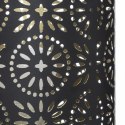 Ażurowa lampka nocna Gypsy 21 cm Lampka stołowa o nowoczesnym wyglądzie, wykonana z metalu, kolor czarno-złoty
