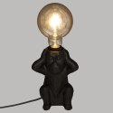 Ceramiczna lampka nocna Monkey Oreille Lampka stołowa o nietuzinkowym wyglądzie, wykonana z ceramiki, kolor czarny