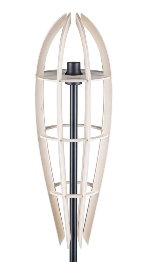 Lampa naturalna podłogowa Plywood 120 cm Wykonana z drewnianej sklejki oraz metalu, elegancka i stylowa lampa podłogowa w stylu 