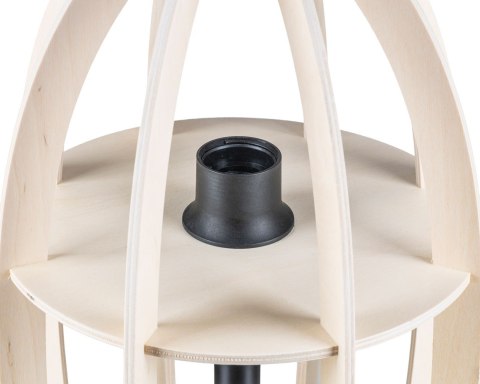 Lampa naturalna podłogowa Plywood 120 cm Wykonana z drewnianej sklejki oraz metalu, elegancka i stylowa lampa podłogowa w stylu 