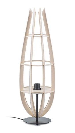 Lampa podłogowa stojąca BOHO PLYWOOD Wykonana z drewnianej sklejki oraz metalu, elegancka i stylowa lampa podłogowa w stylu BOHO