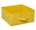 Pojemnik tekstylny 31x15 cm Yellow welurSkładany i wygodny w użytkowaniu, idealny do przechowywania ubrań, koców, książek bądź z