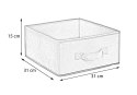 Pojemnik tekstylny 31x15 cm Yellow welurSkładany i wygodny w użytkowaniu, idealny do przechowywania ubrań, koców, książek bądź z
