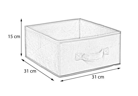 Pojemnik tekstylny 31x15 cm Yellow welurSkładany i wygodny w użytkowaniu, idealny do przechowywania ubrań, koców, książek bądź z