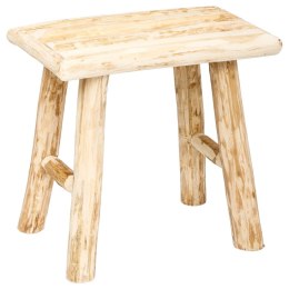 Stołek drewniany Woody 34x23 cmPraktyczny drewniany taboret, wykonany z drewna o naturalnym kolorze, idealny do pokoju lub sypia