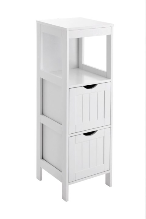 Szafka półka łazienkowa biała 89 cm LOFT Wykonany solidnej płyty MDF, praktyczna i wytrzymała szafka łazienkowa w kolorze białym